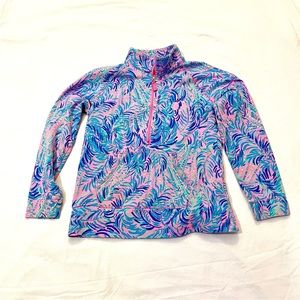 Lilly Pulitzer Girls size XL (12/14) popover 3/4 zip
